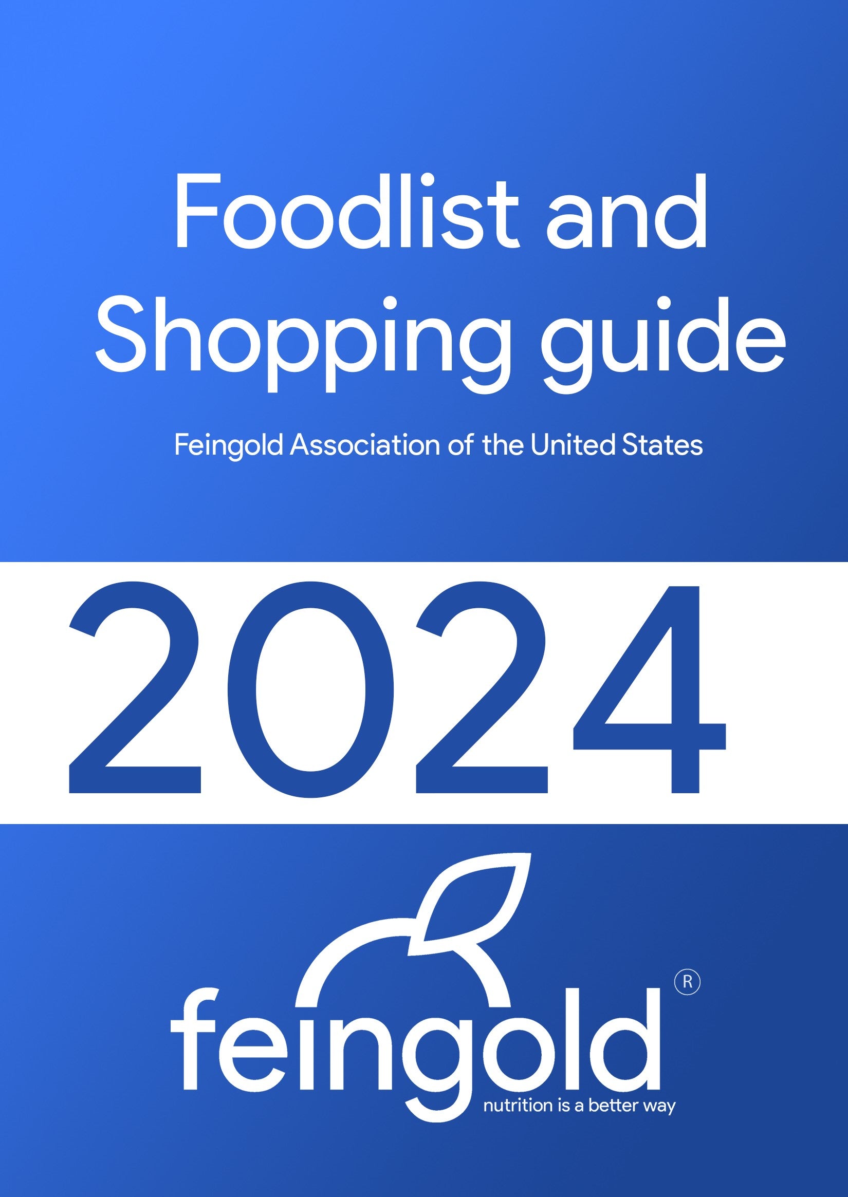 2024 Foodlist and Shopping Guide PDF 4 books per year FAUS Shop